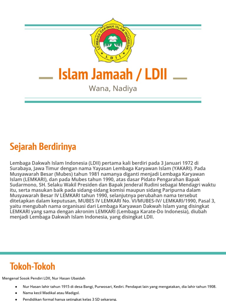 Islam Jamaah - LDII | PDF