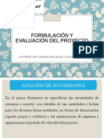 Formulación y evaluación de proyectos de inversión: análisis financiero