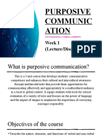 Purposive Communication Lecture #1