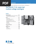 Eaton Vacclad W 27kv Metal Clad Medium Voltage Switchgear Design Guide Ca022015en