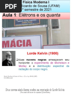 Aula 7 (Elétrons e Os Quanta)