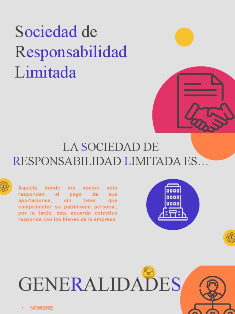 Sociedad de Responsabilidad Limitada - S. de R.L. | PDF | Business ...