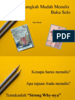 Langkah Mudah Menulis Buku Solo