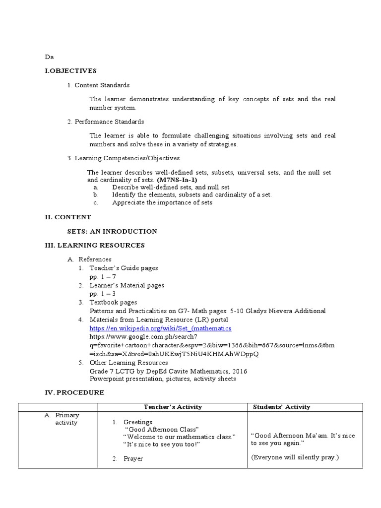 Dlp In Mathematics Pdf Polygon Triangle