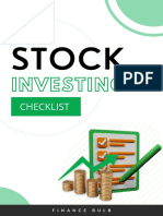 Finance Bulb Stock Investing Checklist