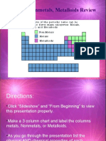 M NM M Review and Practice Metals Nonmetals Etc