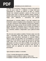 dicas de MEMORIZAÇÃO DE VERSÍCULOS