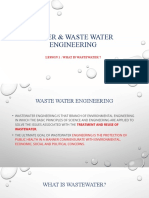 Waster Water Engineering Lesson 1