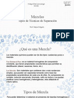 Mezclas y técnicas de separación