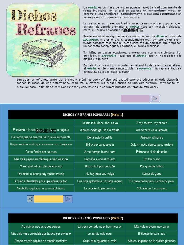 Refranes Y Dichos Populares Pdf