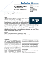 Headache Associated With COVID-19: Frequency, Characteristics and Association With Anosmia and Ageusia