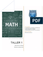 Taller 1 - Matemáticas