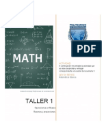 Taller 1 - Matemáticas PDF