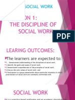 Diass Unit II Lesson 1 The Discipline of Social Work