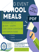 School Nutrition Hiring Event Oct 17