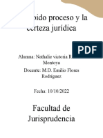 El Debido Proceso y La Certeza Jurídica