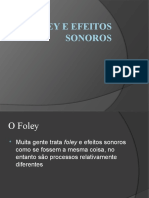 Foley e Efeitos Sonoros