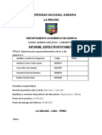 Informe #9 Lab. Química Analítica - Grupo 6