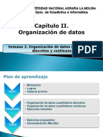 Organización de datos cuantitativos discretos y continuos