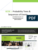 GCSE Probability SequencesOfEvents