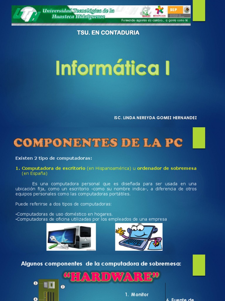 Componentes de una Computadora PC | PDF | Hardware de la computadora ...