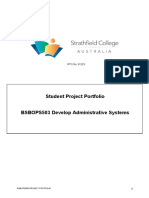 BSBOPS503 Student Project Portfolio-3
