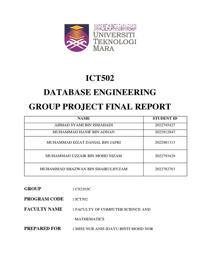 ICT502 Group Project Report: SMK Bukit Gading | PDF | User (Computing ...