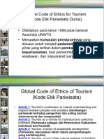 Kuliah 9 Global Code of Ethics For Tourism