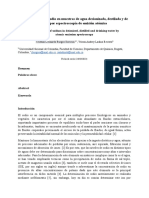 Determinación de Sodio en Muestras de Agua Desionizada, Destilada y de Tubería Por Espectroscopía de Emisión Atómica