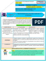 Experiencia de Aprendizaje 03 - Actividad 1 - 3ro y 4to - Religion - 2022