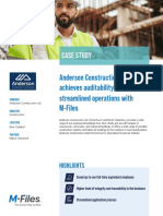Case Study Anderson Construction LTD