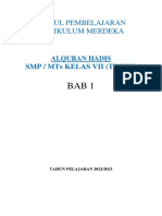 Modul Pembelajaran Kurikulum Merdeka: SMP / Mts Kelas Vii (Tujuh)