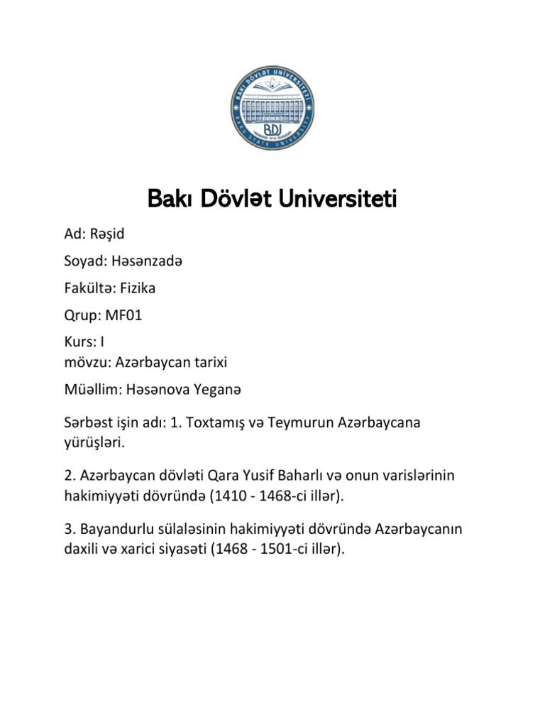 Tarix | PDF