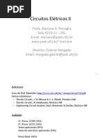 Circuitos Elétricos II (Portugués) (Presentación) autor Profa. Mariane R. Petraglia