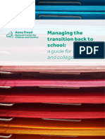 Managing the transition back to school: a guide for schools and colleges