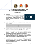 Regulations AYCC 2022 Bali Indonesia