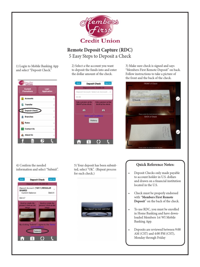 Remote Deposit Capture: 5 Simple Steps | PDF