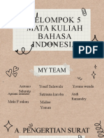 Kelompok 5 Mata Kuliah Bahasa Indonesia: Surat