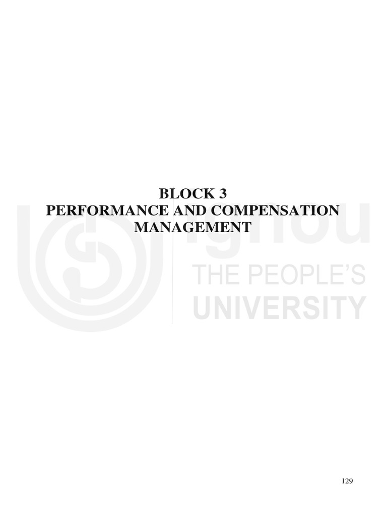 Performance and Compensation Management | PDF | Performance Appraisal ...