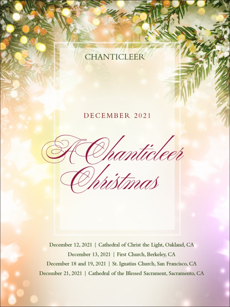 Chanticleer christmas sacramento