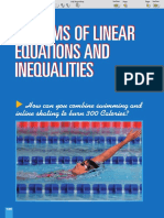 3.0 Systems of Linear Equations and Inequalities