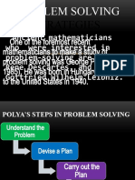 Polya's Problem Solving Strategies