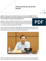 Chủ tịch UBND TP HCM Phan Văn Mãi nêu vấn đề liên quan ngân hàng