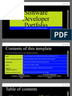 Software Developer Portfolio by Slidesgo