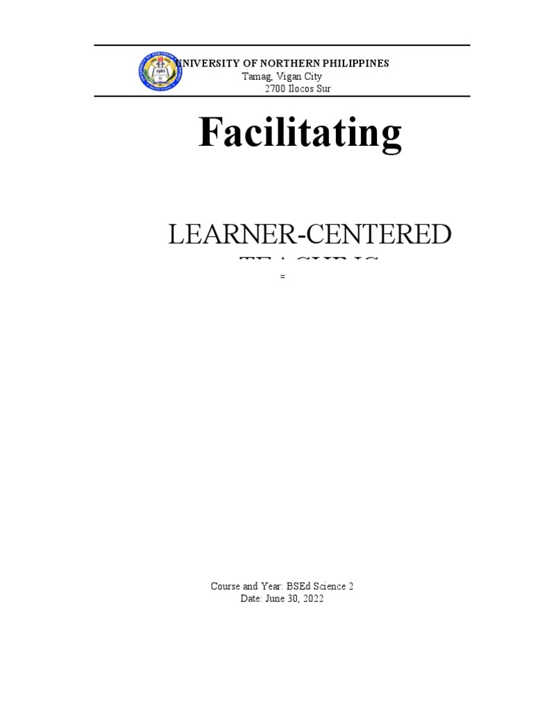 Learner-Centered Classroom Management | PDF | Teachers | Learning