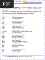 banking and finacial full forms