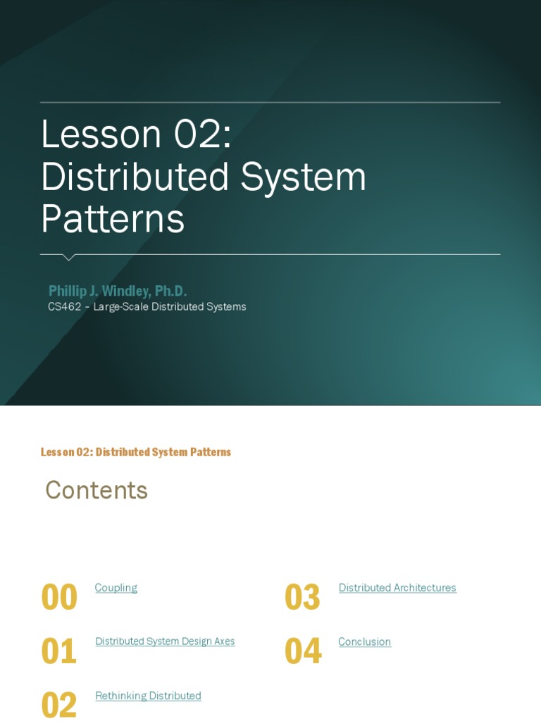 Distributed System Patterns | PDF | Distributed Computing | Client ...