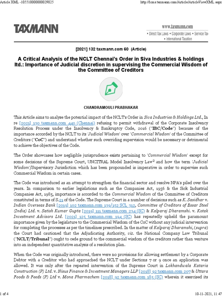 Taxmann PDF Bankruptcy Justice