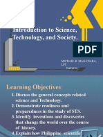 1.introduction To Science Technology and Society.