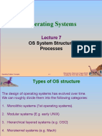 OS Structures and Processes